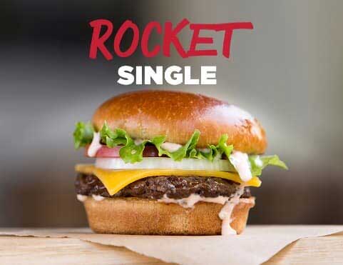 Johnny Rockets Single Cheeseburger