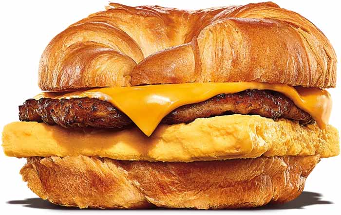 Burger King Sausage Egg Cheese Croissanwich
