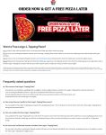 Follow-up large 1-topping pizza free via mobile at Pizza Hut #pizzahut