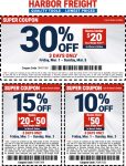 10-30% off at Harbor Freight Tools #harborfreight