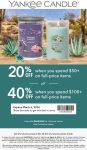 20% off $50 & 40% off $100 today at Yankee Candle, or online via promo code SAVE2040 #yankeecandle