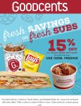 15% off $25+ online sub sandwich pickup orders at Goodcents via promo code FRESH15 #goodcents