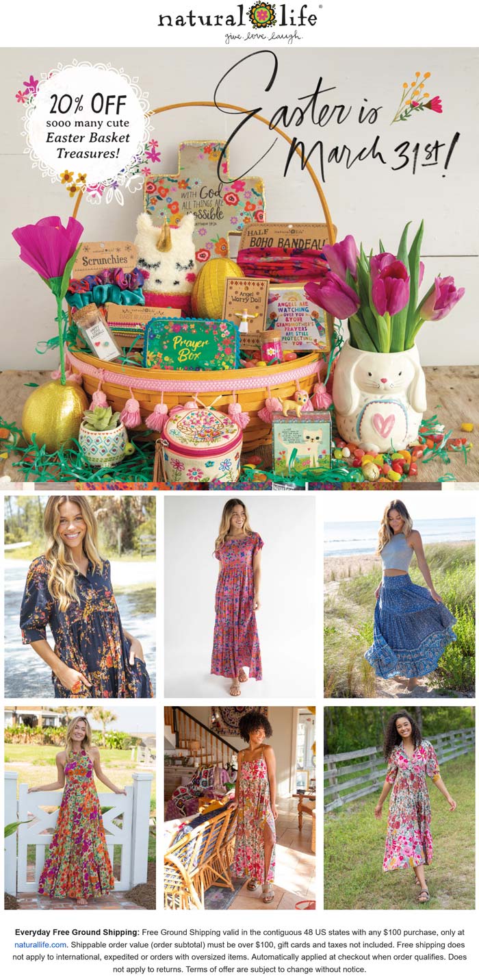 20% off Easter stuffers at Natural Life