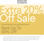 Extra 20% off sale items today at Bergdorf Goodman #bergdorfgoodman