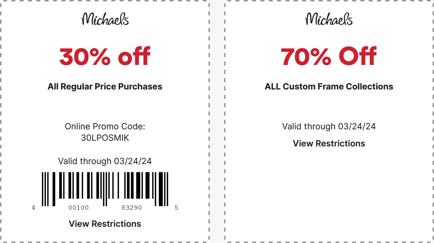 Michaels March 2024 Coupons and Promo Codes 🛒