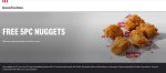 Free 5pc chicken nuggets on $10 online at KFC #kfc
