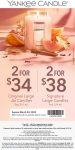 2 for $34 on large jar candles at Yankee Candle, or online via promo code YOURBIG2 #yankeecandle