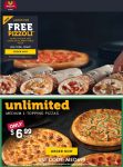 Free pizzoli with your large at Marcos Pizza via promo code FPMPP #marcos