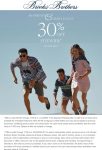 30% off everything today at Brooks Brothers #brooksbrothers