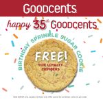 Free cookie today at Goodcents restaurants #goodcents