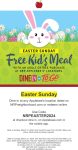 Free kids meal with yours Sunday at Applebees, or online via promo code NRPEASTER2024 #applebees