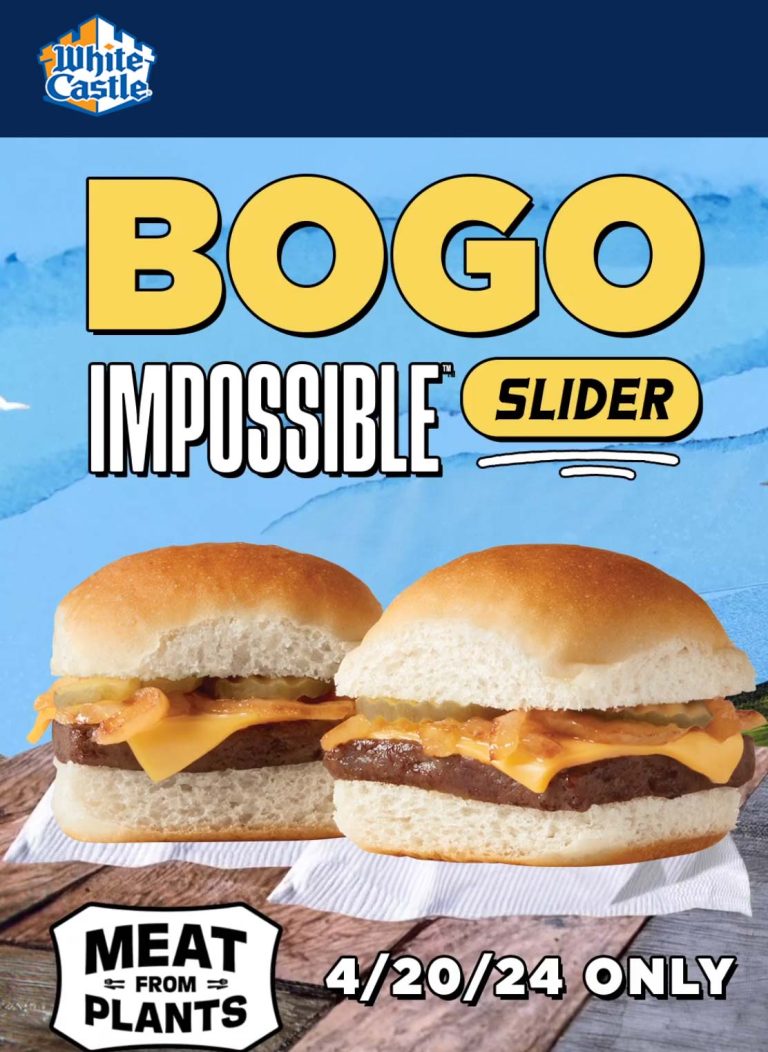 Second impossible slider cheeseburger free today at White Castle