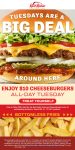 Cheeseburger + bottomless fries = $10 today at Red Robin #redrobin
