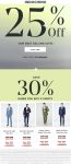 25-30% off custom suits today at INDOCHINO via promo code FLASHSALE #indochino