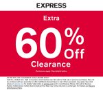 Extra 60% off clearance at Express #express