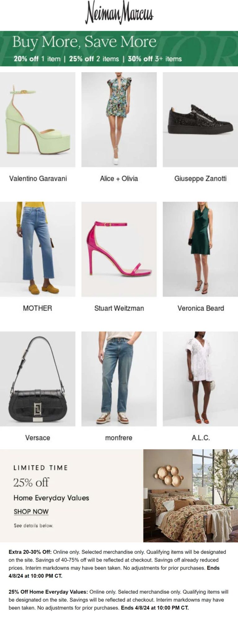 20-30% off online at Neiman Marcus
