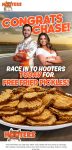 Free fried pickles today at Hooters restaurants #hooters