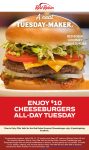 Gourmet cheeseburgers = $10 today at Red Robin restaurants #redrobin