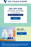 10-20% off $65+ online today at The Vitamin Shoppe via promo code SPROUT24 #thevitaminshoppe