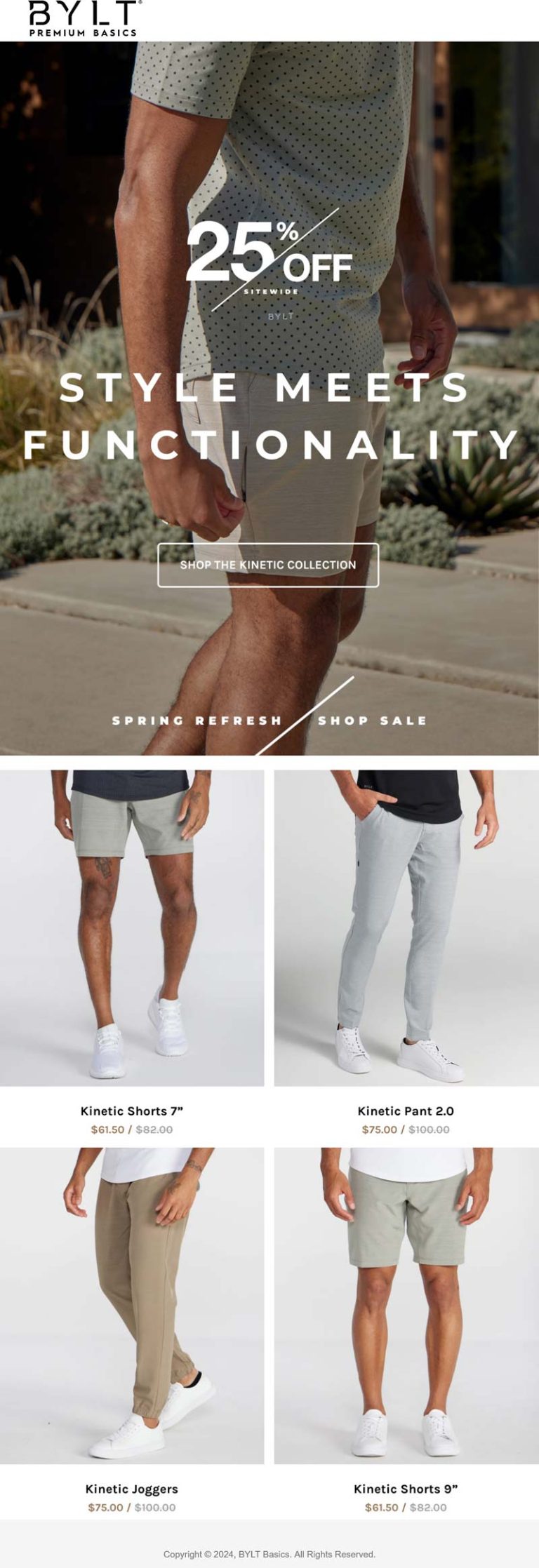 25% off everything online at BYLT