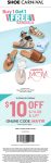 Second sandal free & $10 off $75 at Shoe Carnival, or online via promo code MAY10 #shoecarnival