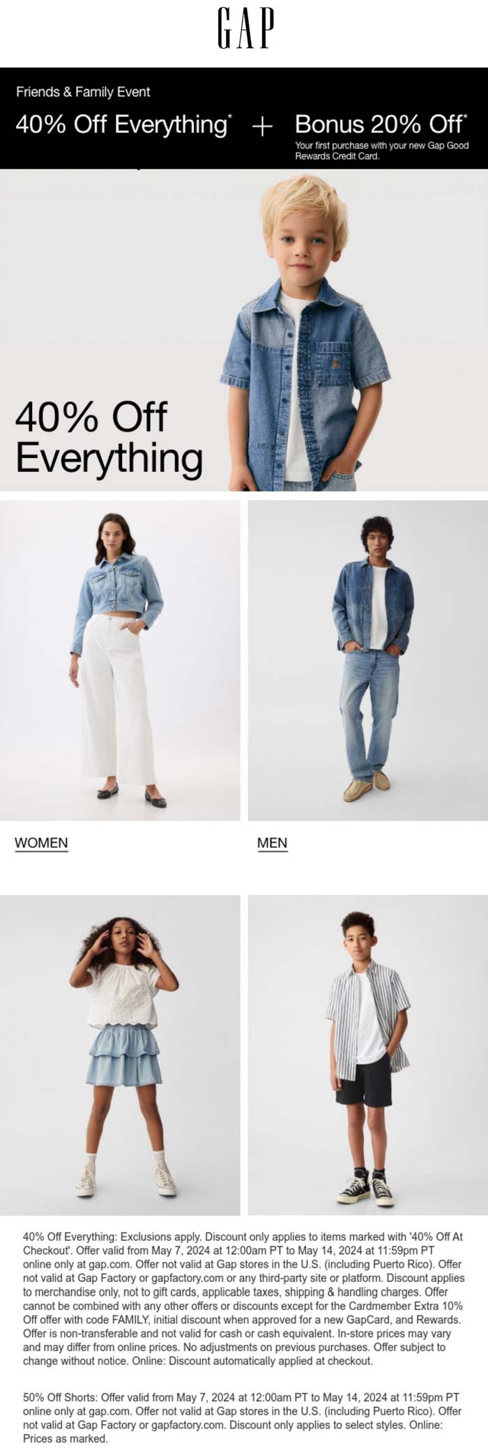 Gap May 2024 Coupons and Promo Codes 🛒