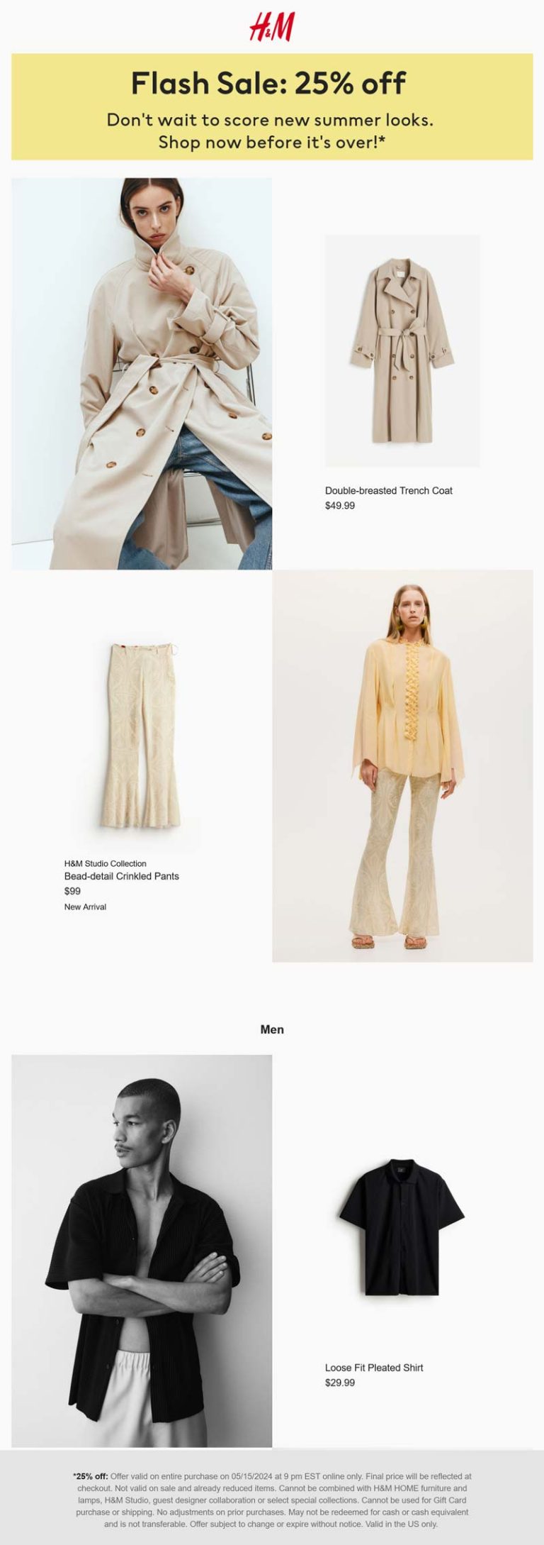 H&M coupon: 25% off today at H&M