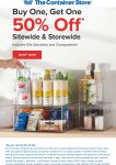 Second item 50% off on everything at The Container Store #thecontainerstore