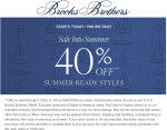 40% off online at Brooks Brothers #brooksbrothers