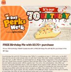Free pie with your order today at Burger King #burgerking