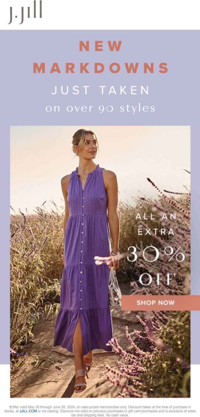 Extra 30% off sale items at J.Jill #jjill - The Coupons App®