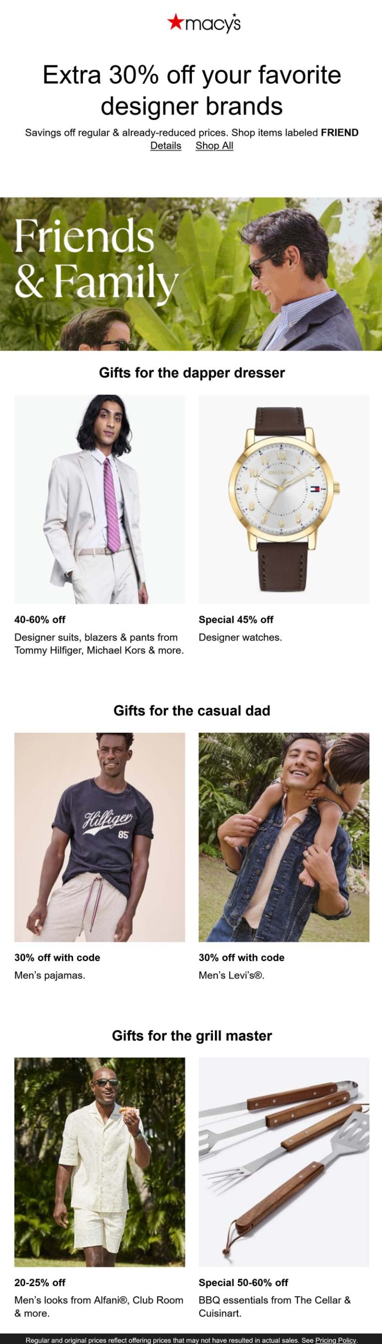 Extra 30% off designer brands at Macys