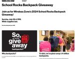 Free backpack July 28th at Wireless Zone #wirelesszone