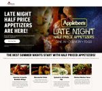 Appetizers are 50% off late night at Applebees restaurants, also via delivery #applebees