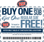 Second sub sandwich free today at Jersey Mikes #jerseymikes