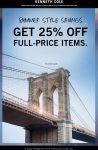 25% off online today at Kenneth Cole #kennethcole