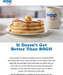 Free pancakes with your drinks at IHOP restaurants #ihop