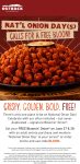 Free bloomin onion with your entree at Outback Steakhouse via promo code BLOOM #outbacksteakhouse