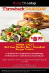 Cheeseburger + garden bar = $9 today at Ruby Tuesday #rubytuesday