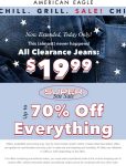 Clearance jeans for $20 & more today at American Eagle #americaneagle