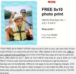 Free 8x10 photo print at CVS Pharmacy via promo code 810JULY #cvspharmacy