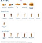 Various $2 menu items at Sonic Drive-In restaurants #sonicdrivein