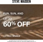 40-60% off at Steve Madden via promo code SPARKLE #stevemadden