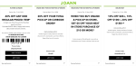 40% off a single item at Joann, or online via promo code ONLINESAVE40 #joann