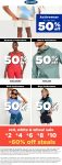 50% off activewear today at Old Navy #oldnavy