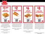 2 corn dogs for $2 & more at Wienerschnitzel restaurants #wienerschnitzel