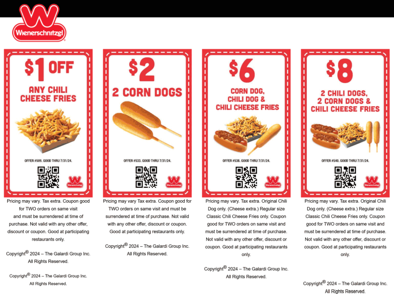 2 corn dogs for $2 & more at Wienerschnitzel restaurants