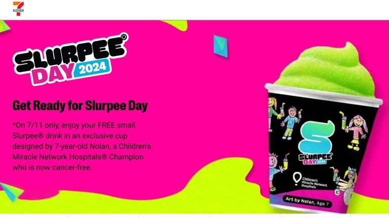 Free slurpee today at 7-Eleven