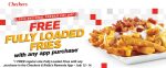 Free loaded fries with any mobile order at Checkers & Rallys #checkers