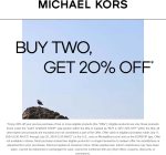 20% off 2+ clearance items at Michael Kors #michaelkors